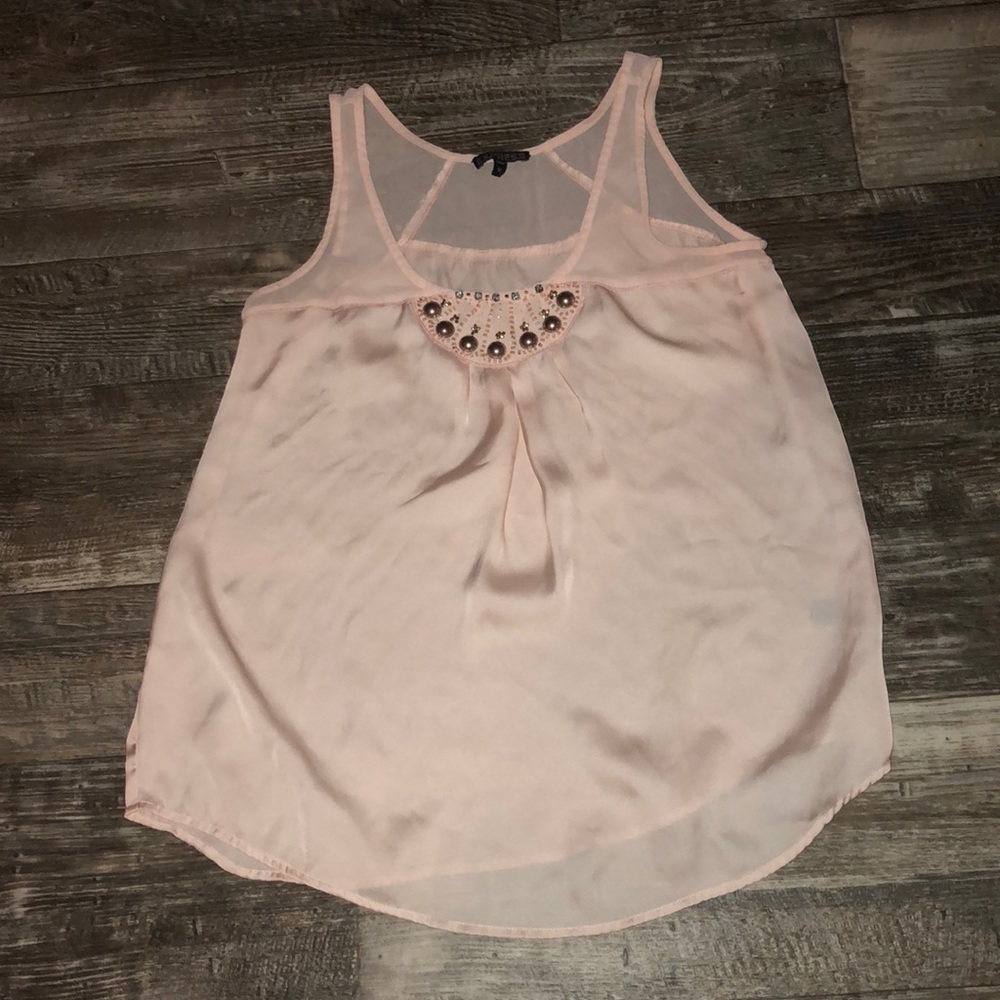🌷Express baby pink embellished top